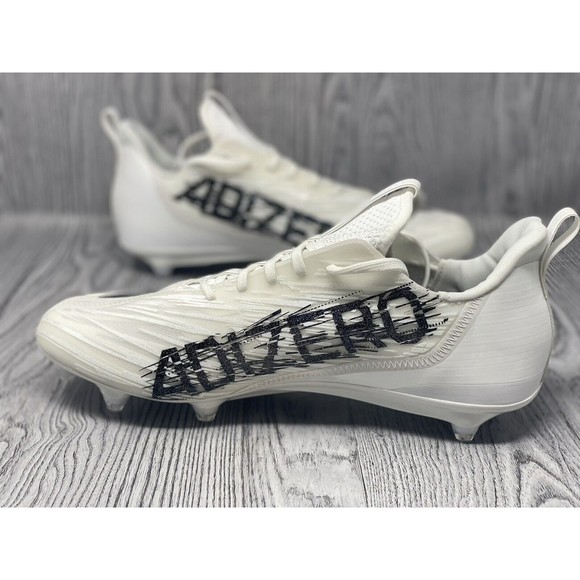 Adidas adizero Molded Football Cleats White / Black (HR1615) Men\'s Size 13 main image 4